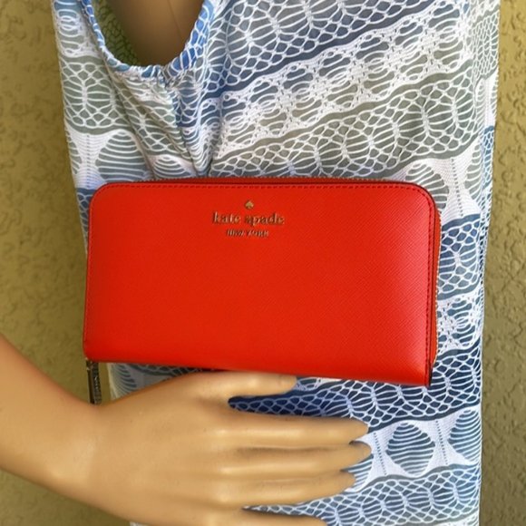 Kate Spade Staci Large Continental Wallet Gazpacho - Picture 13 of 15